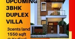 Upcoming 3 Bhk villa for sale