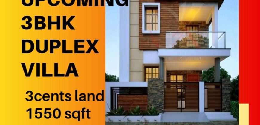 Upcoming 3 Bhk villa for sale