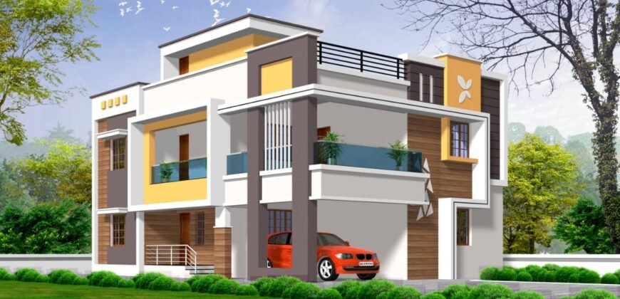 6 cents land with 3000 sq ft 4 bhk spacious house for sale
